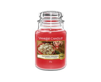 Yankee Candle Aromatická sviečka Classic veľká Peppermint Pinwheels 623 g