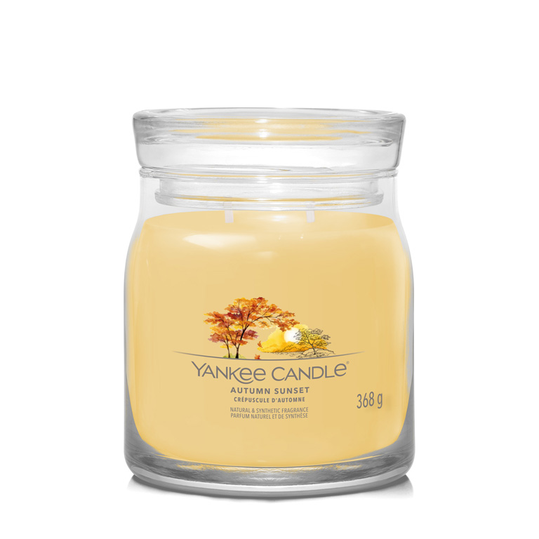 Yankee Candle Aromatická sviečka Signature sklo stredná Autumn Sunset 368 g Yankee Candle Aromatická sviečka Signature sklo stredná Autumn Sunset 368 g