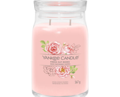 Yankee Candle Aromatická sviečka Signature sklo veľké Fresh Cut Rose s 567 g