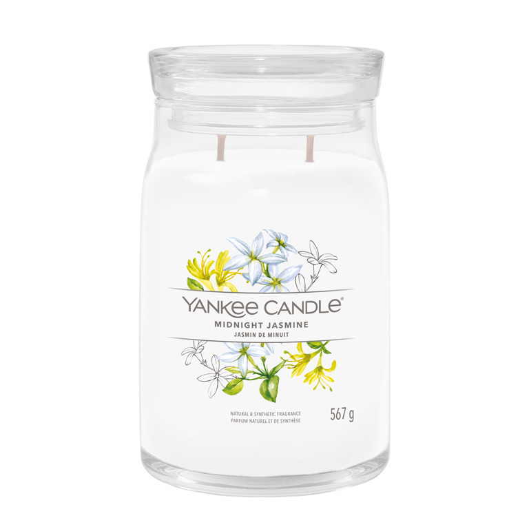 Yankee Candle Aromatická sviečka Signature sklo veľké Midnight Jasmine 567 g Yankee Candle Aromatická sviečka Signature sklo veľké Midnight Jasmine 567 g