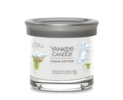 Yankee Candle Aromatická sviečka Signature tumbler malý Clean Cotton 122 g