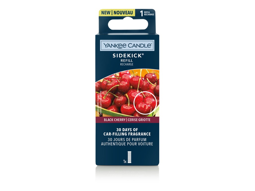 Yankee Candle Náhradná náplň do difuzéra do auta Sidekick Black Cherry (Refill Recharge) 1 ks Yankee Candle Náhradná náplň do difuzéra do auta Sidekick Black Cherry (Refill Recharge) 1 ks