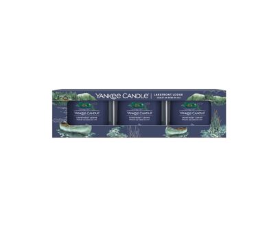 Yankee Candle Súprava votívnych sviečok v skle Lakefront Lodge 3 x 37 g
