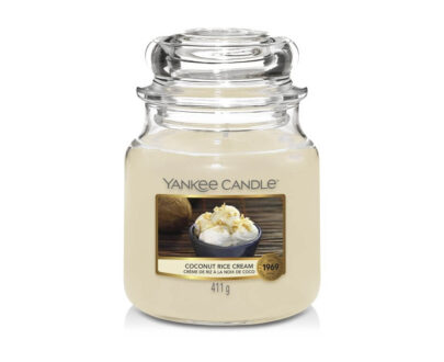 Yankee Candle Vonná sviečka Classic strednej Coconut Rice Cream 411 g