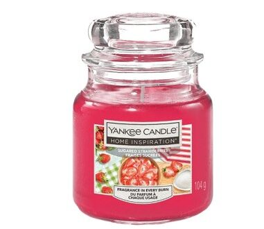 Yankee Candle Vonná sviečka Home Inspiration malá Sugared Strawberries 104 g