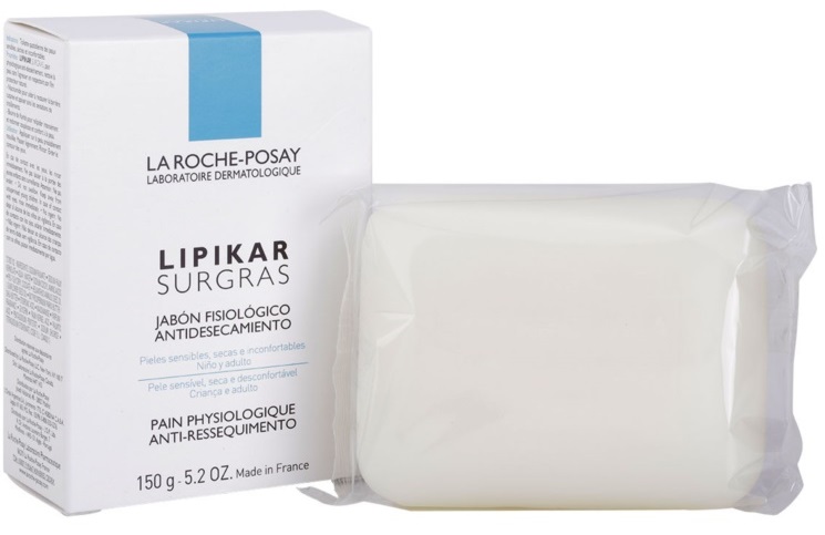 La Roche Posay Lipikar Surgras tuhé mydlo 150 g La Roche Posay Lipikar Surgras tuhé mydlo 150 g