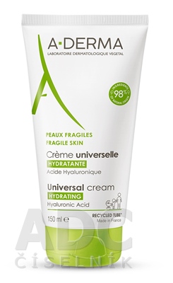 A-Derma Universal Cream s kyselinou hyalurónovou 150 ml A-Derma Universal Cream s kyselinou hyalurónovou 150 ml