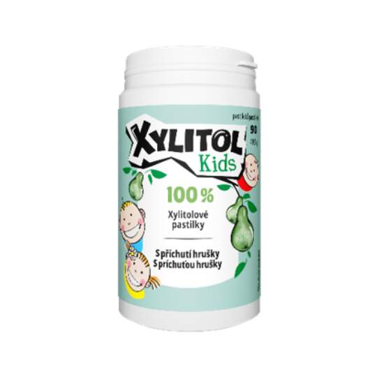 Vitabalans Xylitol Kids xylitolové pastilky s príchuťou hrušky 90 ks Vitabalans Xylitol Kids xylitolové pastilky s príchuťou hrušky 90 ks