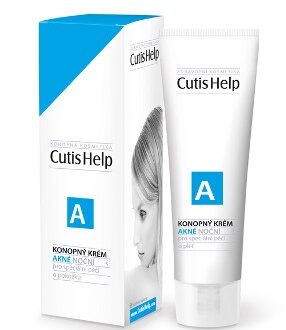 CutisHelp A konopný nočný krém akné 30 ml
