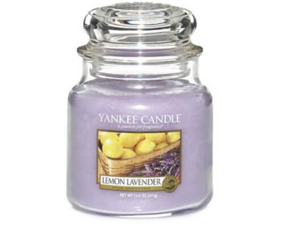 Yankee Candle Aromatická sviečka Classic strednej Lemon Lavender 411 g
