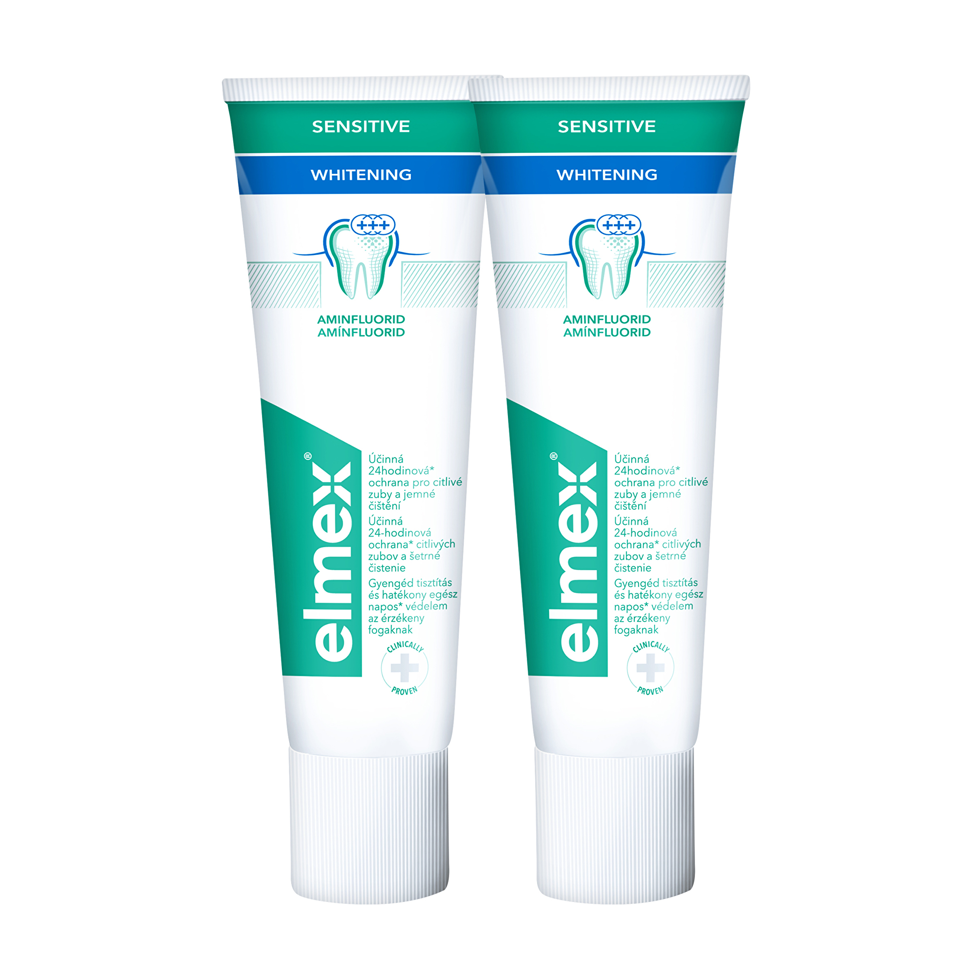 Elmex Bieliaca zubná pasta pre citlivé zuby Sensitive Whitening Duopack 2x 75 ml Elmex Bieliaca zubná pasta pre citlivé zuby Sensitive Whitening Duopack 2x 75 ml