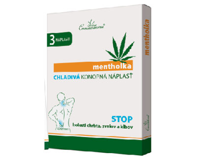 Cannaderm Mentholka chladivá konopná náplasť 3 ks