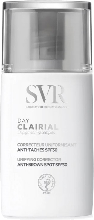 SVR Tónovací krém proti pigmentovým škvrnám SPF 30 Clairial Day (Corrector) 30 ml SVR Tónovací krém proti pigmentovým škvrnám SPF 30 Clairial Day (Corrector) 30 ml