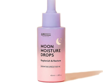 Delhicious Nočný pleťový olej Moon Moisture Drops (Face Oil) 40 ml
