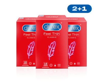 Durex Kondomy Feel Thin Classic 2 + 1