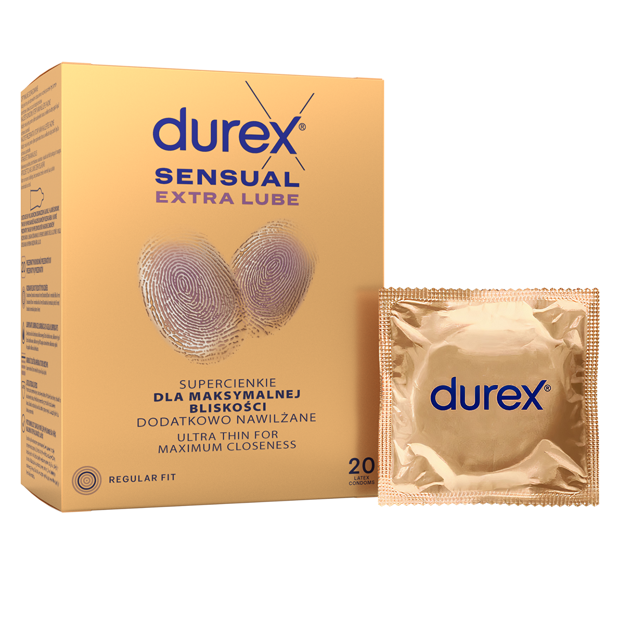 Durex Kondómy Sensual Extra Lube 20 ks Durex Kondómy Sensual Extra Lube 20 ks