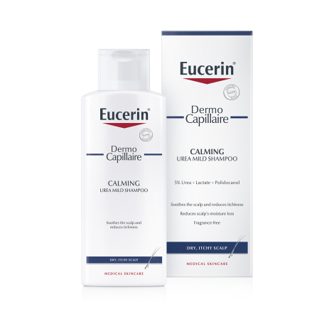 Eucerin DermoCapillaire Upokojujúci šampón s ureou pre suchú pokožku hlavy 250ml Eucerin DermoCapillaire Upokojujúci šampón s ureou pre suchú pokožku hlavy 250ml