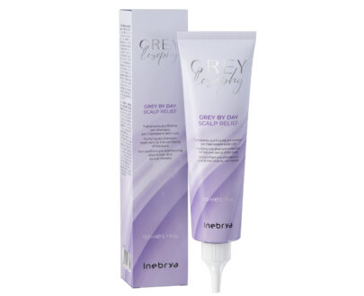 Inebrya Čistiaca kúra pre zdravú pokožku hlavy šedých a platinových vlasov Grey By Day (Scalp Relief) 150 ml