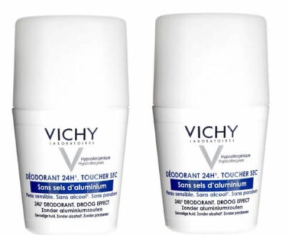 Vichy Súprava guličkových dezodorantov pre citlivú pokožku 2 x 50 ml