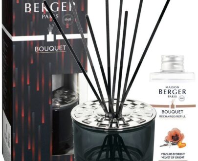 Maison Berger Paris Darčeková sada aróma difuzér Variation čierny + náplň Zamat z Orientu 200 ml