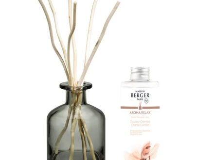 Maison Berger Paris Darčeková sada Aroma Relax difuzér šedý + náplň Sladký Orient 180 ml