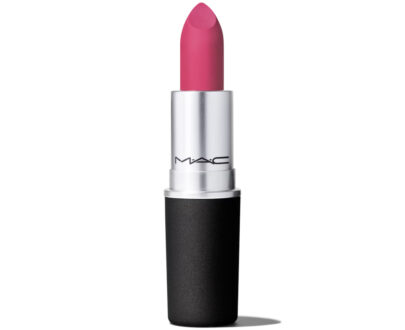 MAC Cosmetics Matná vyživujúci rúž Powder Kiss ( Lips tick ) 3 g Velvet Punch