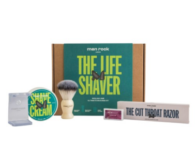 Men Rock London Darčeková sada holiacej starostlivosti Sicilian Lime ( Ultimate Cut Throat Razor Shaving Gift Set)