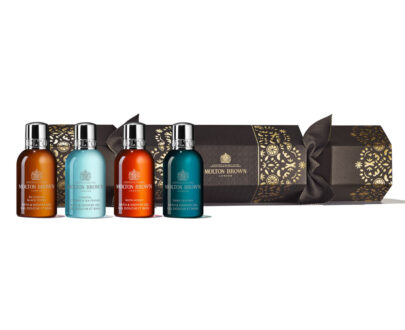 Molton Brown Darčeková sada sprchových gélov Woody Aromatic Christmas Cracker