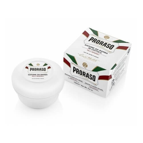Proraso Mydlo na holenie na citlivú pokožku so zeleným čajom White (Shaving Soap) 150 ml Proraso Mydlo na holenie na citlivú pokožku so zeleným čajom White (Shaving Soap) 150 ml
