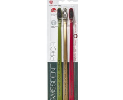 Swissdent Zubná kefka Soft-Medium Festive 2 + 1 ZADARMO
