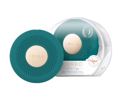 Foreo UFO™3 go Sonický prístroj na urýchlenie účinkov pleťovej masky Evergreen