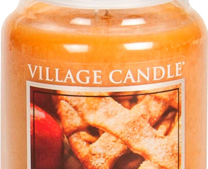 Village Candle Vonná sviečka v skle Warm Apple Pie 602 g