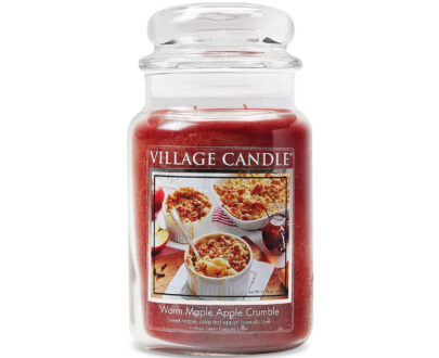 Village Candle Vonná sviečka v skle Warm Maple Apple Crumble 602 g