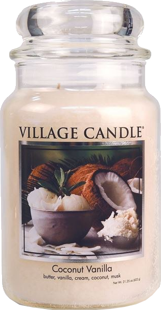 Village Candle Vonná sviečka v skle Coconut Vanilla 602 g Village Candle Vonná sviečka v skle Coconut Vanilla 602 g