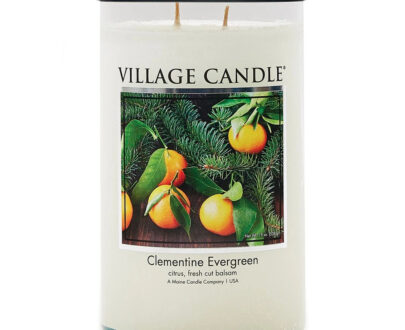 Village Candle Vonná sviečka v skle Clementine Evergreen 538 g