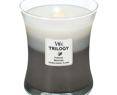 WoodWick Vonná sviečka váza Trilogy Warm Woods 275 g