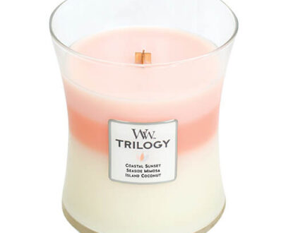 WoodWick Vonná sviečka Trilogy Island Getaway 275 g