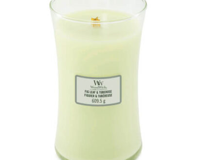 WoodWick Vonná sviečka váza Fig Leaf & Tuberose 609