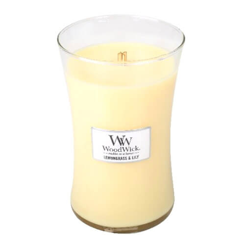WoodWick Vonná sviečka váza Lemongrass & Lily 609 WoodWick Vonná sviečka váza Lemongrass & Lily 609