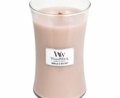WoodWick Vonná sviečka váza Vanilla & Sea Salt 609