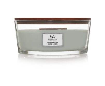 WoodWick Vonná sviečka loď Lavender & Cedar 453