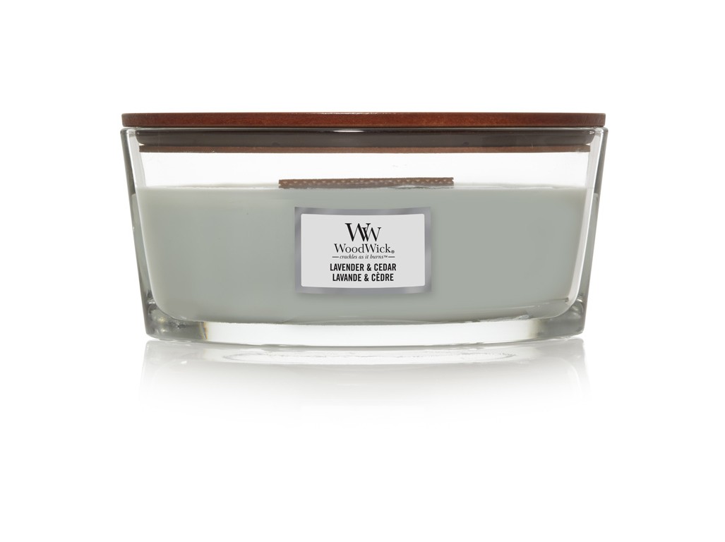 WoodWick Vonná sviečka loď Lavender & Cedar 453 WoodWick Vonná sviečka loď Lavender & Cedar 453