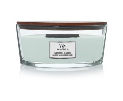 WoodWick Vonná sviečka loď Sagewood & Seagrass 453