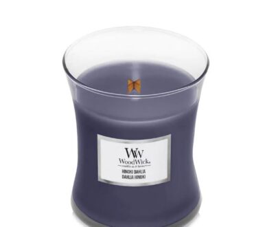 WoodWick Vonná sviečka váza Hinoki Dahlia 275 g