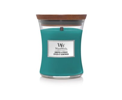WoodWick Vonná sviečka váza stredná Juniper & Spruce 275 g
