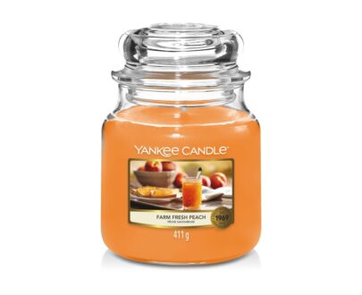 Yankee Candle Aromatická sviečka Classic stredný Farm Fresh Peach 411 g