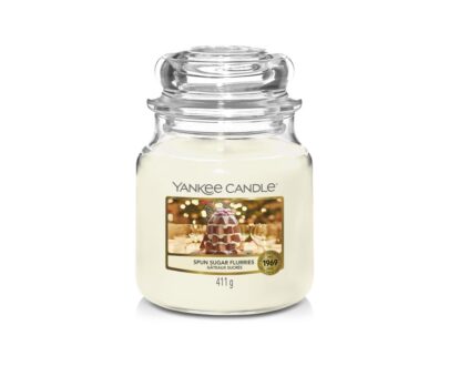 Yankee Candle Aromatická sviečka Classic stredný Spun Sugar Flurries 411 g