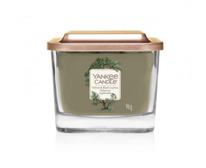 Yankee Candle Aromatická sviečka malá hranatá Vetiver & Black Cypress 96 g