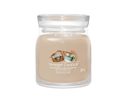 Yankee Candle Aromatická sviečka Signature sklo stredná Afternoon Scrapbooking 368 g