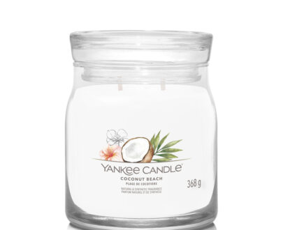 Yankee Candle Aromatická sviečka Signature sklo strednej Coconut Beach 368 g